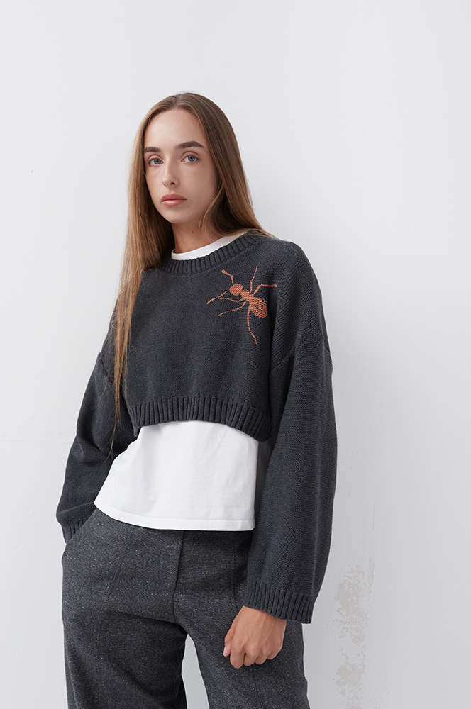 Джемпер кроп бавовняний Мураха (СВ 63)